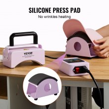 VEVOR Hat Press Machine Mini Hat Heat Press for Caps 5.9x3.15 inch Plate Purple