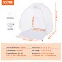 VEVOR Spray Paint Shelter Portable Spray Paint Tent Booth 40x35x40 in Pop Up