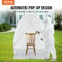 VEVOR Spray Paint Shelter Portable Spray Paint Tent Booth 5 x 5 x 5.8ft in Pop Up