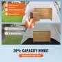 VEVOR portable paint booth comparison with different fibreglass poles and vents shows a 20% capacity boost.