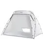 VEVOR portable paint booth with sturdy frame and ample interior space for painting projects.