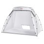 VEVOR Spray Paint Shelter, 2.3m x 1.6m x 1.6m Portable Spray Paint Tent with Built-In Floor & Mesh Screen, Foldable Pop Up Paint Booth for Furniture Large DIY Hobby Tool Painting Station