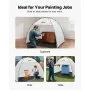 VEVOR Bärbart målarbåstält, 2330 x 1720 x 1900 mm målarbåsstation, sprutskydd med inbyggt golv och nätskärm, stort utrymme, Oxford-sprutmålningstält för skåp, stolar, bord