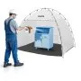 VEVOR Bärbart målarbåstält, 2330 x 1720 x 1900 mm målarbåsstation, sprutskydd med inbyggt golv och nätskärm, stort utrymme, Oxford-sprutmålningstält för skåp, stolar, bord