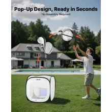 VEVOR Portable Paint Booth Tent, 15.94 x 15.94 x 16.9 inch Pop-Up Portable Spray Paint Tent with Mesh Door, Spray Painting Tents for Small Models, Sculptures, Vases, Photo Frames, Pop-Up Design