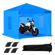 VEVOR Portable Paint Booth Tent,  115.35 x 115.35 x 71.26 inch Portable Garage Spray Tent, Waterproof Spray Booth with Foldable Frame Design & 2 Mesh Side Windows for Auto Parts, Furniture, Motorcycle