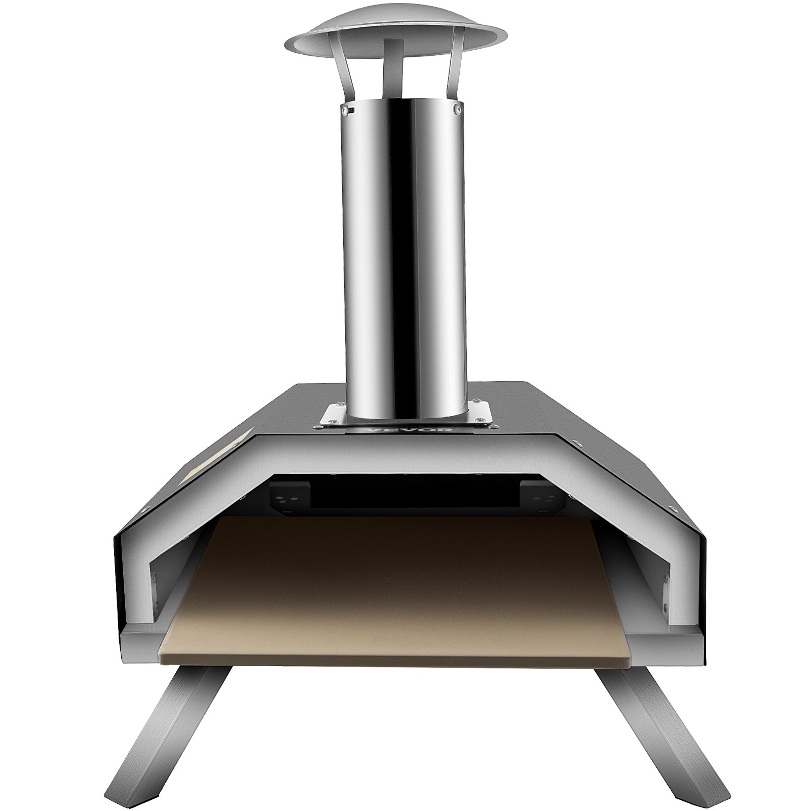 VEVOR Portable Pizza Oven, 12"Pellet Pizza Oven, Stainless Steel Pizza Oven Outdoor, Wood Burning Pizza Oven w/ Foldable Feet Portable Wood Oven w/ Complete Accessories & Pizza Bag for Outdoor Cooking