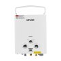 VEVOR Portable Propane Water Heater, 6L Tankless Outdoor Water Heater, 41000 BTU 1.58 GPM Instant Hot Water, with Accessory Set + Regulator for RV Camping Trips Cabins Barns