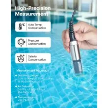VEVOR Dissolved Oxygen Meter Portable Dissolved Oxygen Tester Kit 0.0-50.0 mg/L