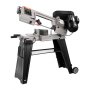 VEVOR Metal Band Saw with Base, Rectangular Cutting Capacity 4 in x 6 in, Hacksaw with 550W 220V Motor, 0-45° Angle Adjustment, Variable Speed, Horizontal and Vertical Cutting for Metal, Wood, and Plastic