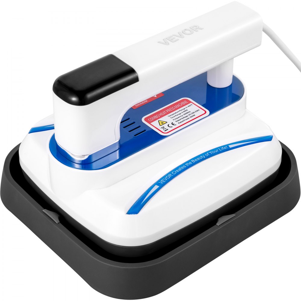 VEVOR Heat Press Machine 7 x 8, Blue Portable Easy Mini Press  For T Shirts