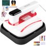 VEVOR Portable Heat Press 7x8 Inch Easy Press with Complete Tool Carrying Case Mini Heat Press Machine for T Shirts Bags and Small HTV Vinyl Projects(Red)