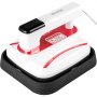 VEVOR Portable Heat Press 7x8 Inch Easy Press with Complete Tool Carrying Case Mini Heat Press Machine for T Shirts Bags and Small HTV Vinyl Projects(Red)