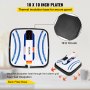 VEVOR Portable Heat Press 10x10 Inch Easy Press with Complete Tool Carrying Case Mini Heat Press Machine for T Shirts Bags and Small HTV Vinyl Projects(Blue)