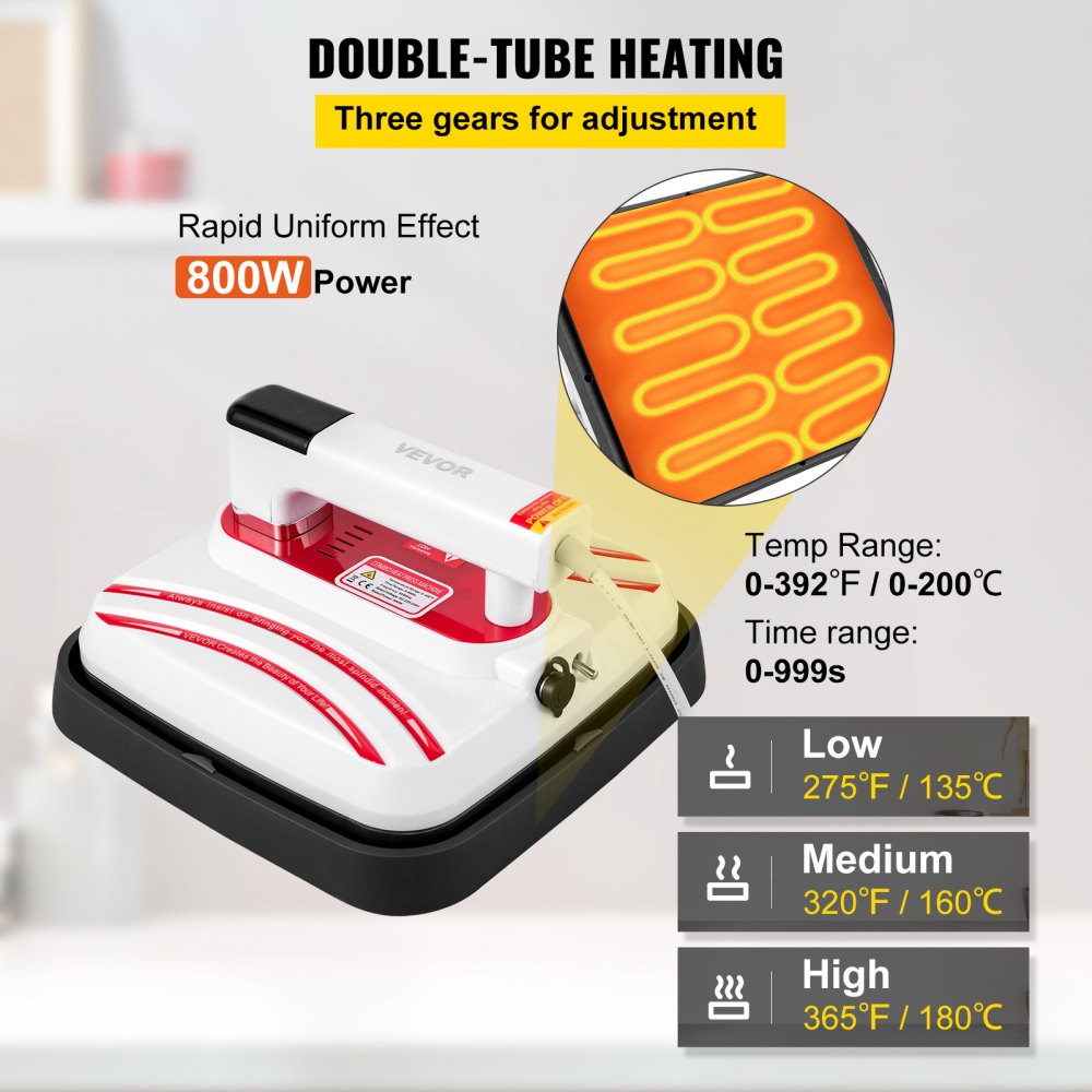 Heat Press Heat Press Machine 10 x 10 Red Portable Easy Mini Press  For T Shirts