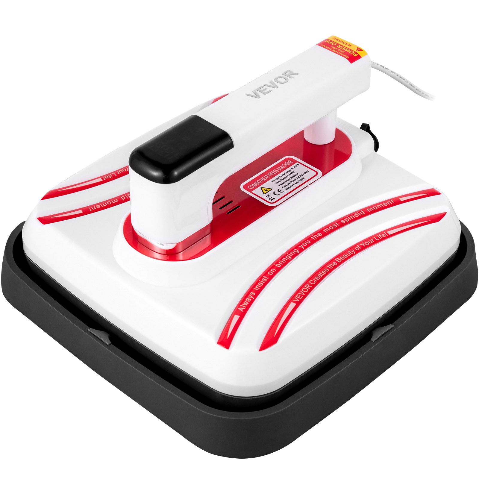 Heat Press Heat Press Machine 10 x 10 Red Portable Easy Mini Press  For T Shirts