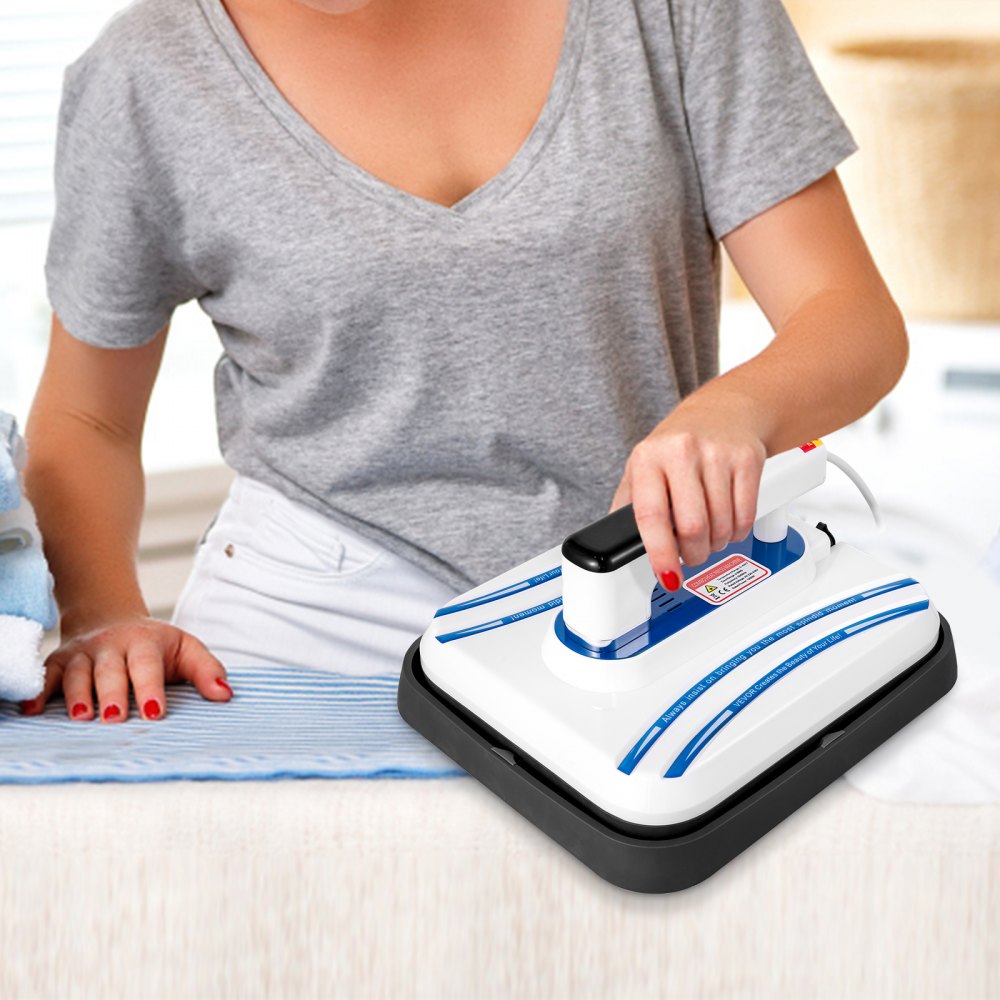 VEVOR Heat Press 12 x 10 pulgadas Easy Press 800W Blue Mini Press Función de vibración Portable Easy Mini Press Máquina de prensa de calor de calentamiento de doble tubo para camisetas con pantalla táctil de alta sensibilidad