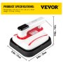 VEVOR Mini Press 7 x 8 Inch Mini Heat Press 800W Red Portable Easy Press Mini Highly-sensitive Touch Screen Mini Press Vibration Function Press Machine for T-shirts with Reliable Double-tube Heating