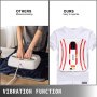 VEVOR Mini Press 800W Mini Heat Press 10 x 10 Inch Red Portable Easy Press Mini Highly-sensitive Touch Screen Vibration Function Press Machine Mini Press for T-shirts with Reliable Double-tube Heating