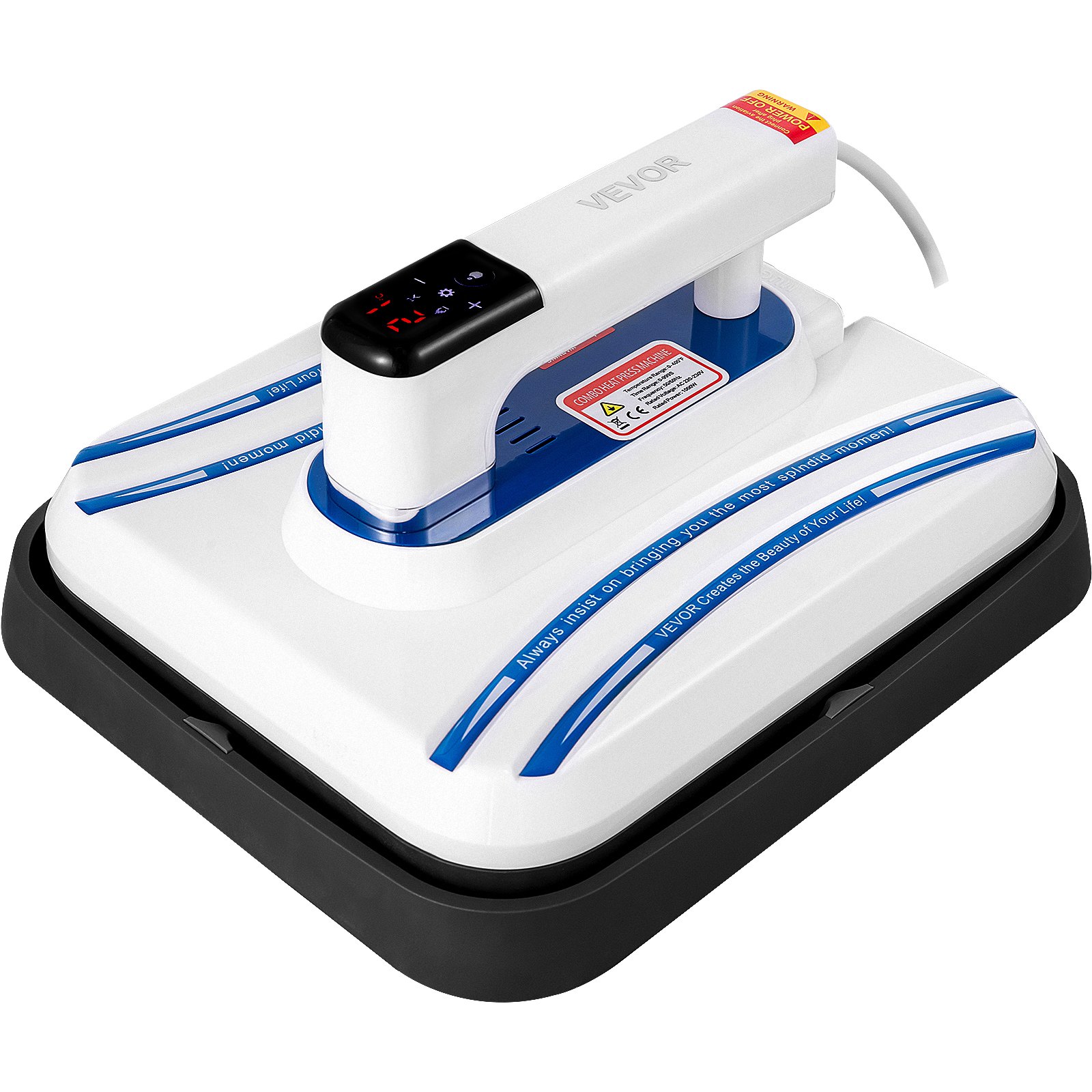 Heat Press Heat Press Machine For T Shirts 12 x 10 Blue Portable Easy Mini Press