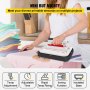 VEVOR Heat Press 12 x 10 Inch Easy Press 800W Mini Press Portable Vibration Function Easy Mini Press Double-tube Heating Press Machine for DIY T-shirt with Sensitive Touch Screen Display