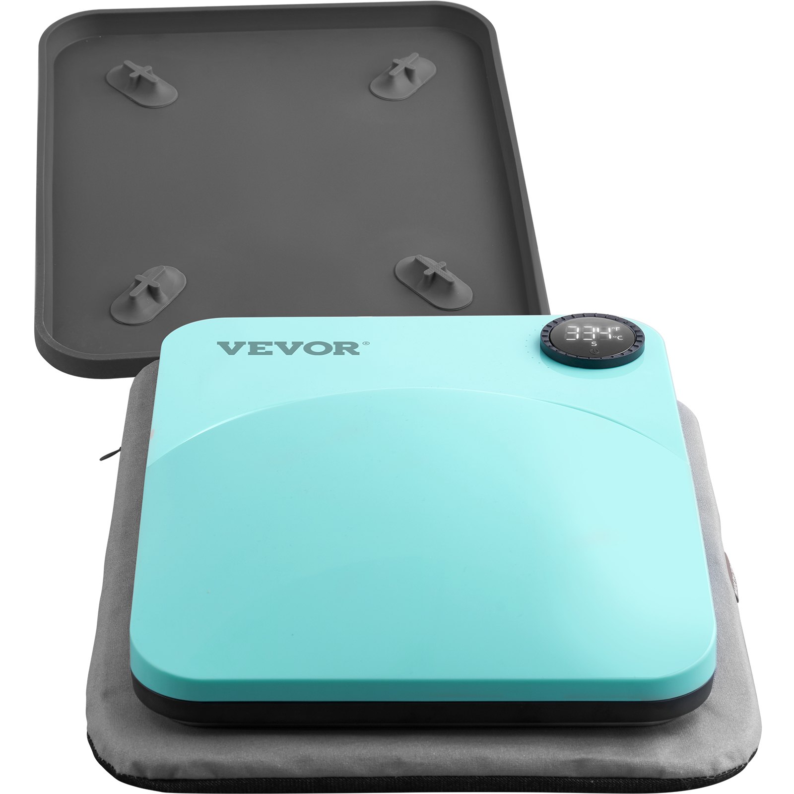 VEVOR Heat Press Machine,10x12inches Portable Shirt Printing Multifunctional Sublimation Transfer Heat Press Machine PTFE Coated, Easy Iron-on Press for T-shirts/Bags/Pillows/HTV Vinyl Projects
