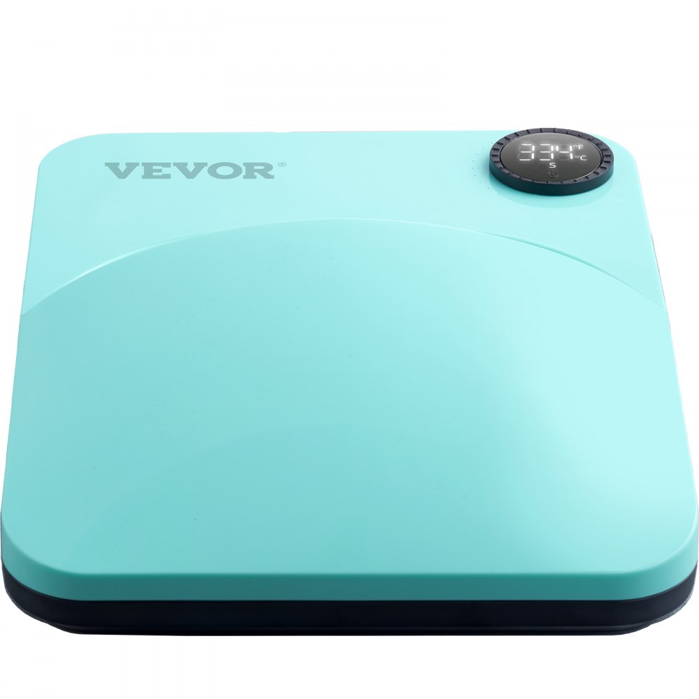 VEVOR Heat Press 9 x 9 in/22.9 x 22.9 cm Portable Easy Press Sublimation Transfer DIY T-shirt