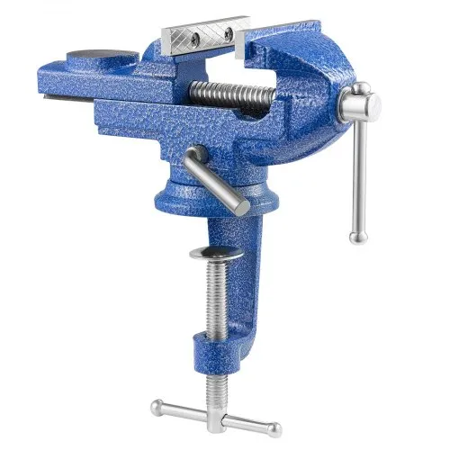 6 Inch Swivel Bench Vise - 360° Rotating Cast Iron Vise For Woodworking, Crafting, Soldering & DIY Projects - View #3