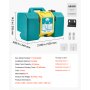 VEVOR Portable Eye Wash Station 30L/8 Gal, OSHA-Approved Eyewash Station Wall-Mounted/On Flat Surface, Emergency Eye Wash Unit with 2 Sprays, First Aid Eyewash Units for Schools, Labs, Factories, Green