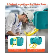 Portable Eye Wash Station 8-Gal OSHA-Approved Emergency Eyewash Station Green