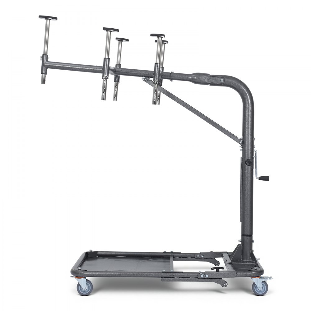 VEVOR Hard Top Remover Lift, 99.79 kg, Foldable Jeep Hardtop Removal and Storage System, Easy One-Person Operation, Adjustable Height, for Jeep Wrangler YJ, TJ, JK, JL, 4XE, Ford Bronco 4 Door &6 Gen+