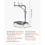 VEVOR Hard Top Remover Lift, 99.79 kg, Foldable Jeep Hardtop Removal and Storage System, Easy One-Person Operation, Adjustable Height, for Jeep Wrangler YJ, TJ, JK, JL, 4XE, Ford Bronco 4 Door &6 Gen+