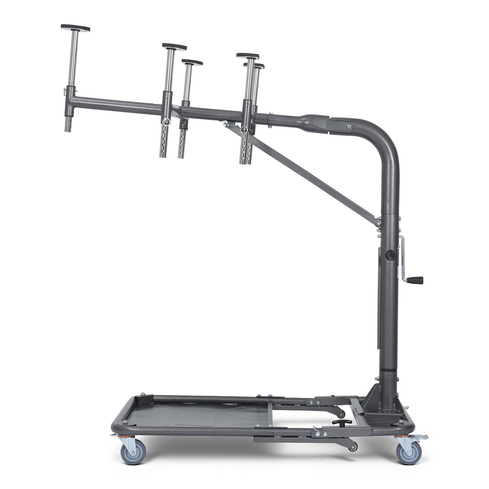 VEVOR Hard Top Remover Lift, 99.79 kg, Foldable Jeep Hardtop Removal and Storage System, Easy One-Person Operation, Adjustable Height, for Jeep Wrangler YJ, TJ, JK, JL, 4XE, Ford Bronco 4 Door &6 Gen+