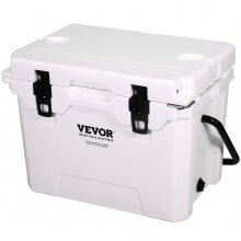 VEVOR Insulated Portable Cooler, 24 L, Holds 25 Cans, Ice Retention Hard Cooler with Heavy Duty Handle, Ice Chest Lunch Box for Camping, Beach, Picnic, Travel, Outdoor, Keeps Ice for up to 6 Days