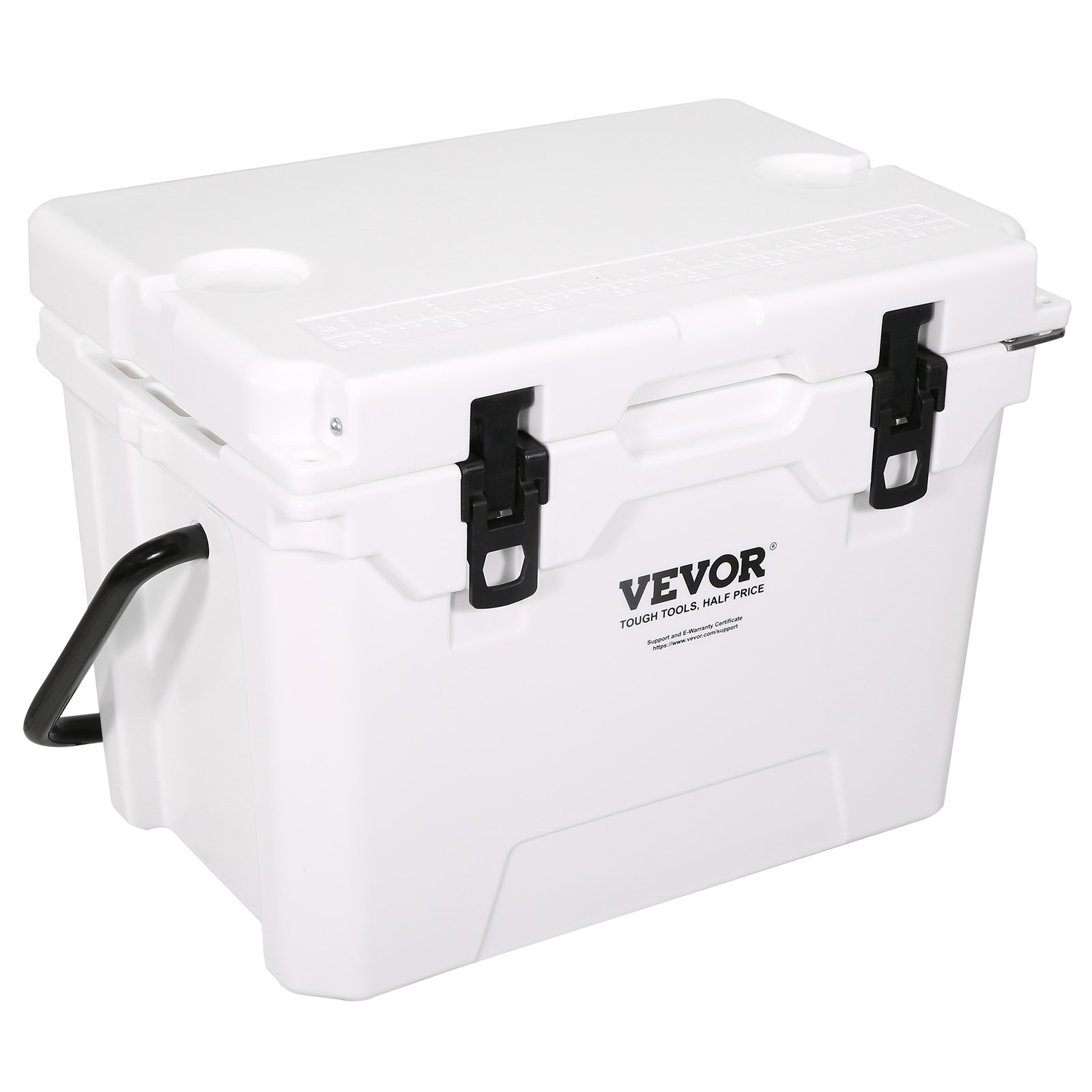 VEVOR Insulated Portable Cooler, 25 qt, Holds 25 Cans, Ice Retention Hard Cooler with Heavy Duty Handle, Ice Chest Lunch Box for Camping, Beach, Picnic, Travel, Outdoor, Keeps Ice for up to 6 Days