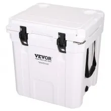 VEVOR Insulated Portable Cooler, 31 L, Holds 35 Cans, Ice Retention Hard Cooler with Heavy Duty Handle, Ice Chest Lunch Box for Camping, Beach, Picnic, Travel, Outdoor, Keeps Ice for up to 6 Days