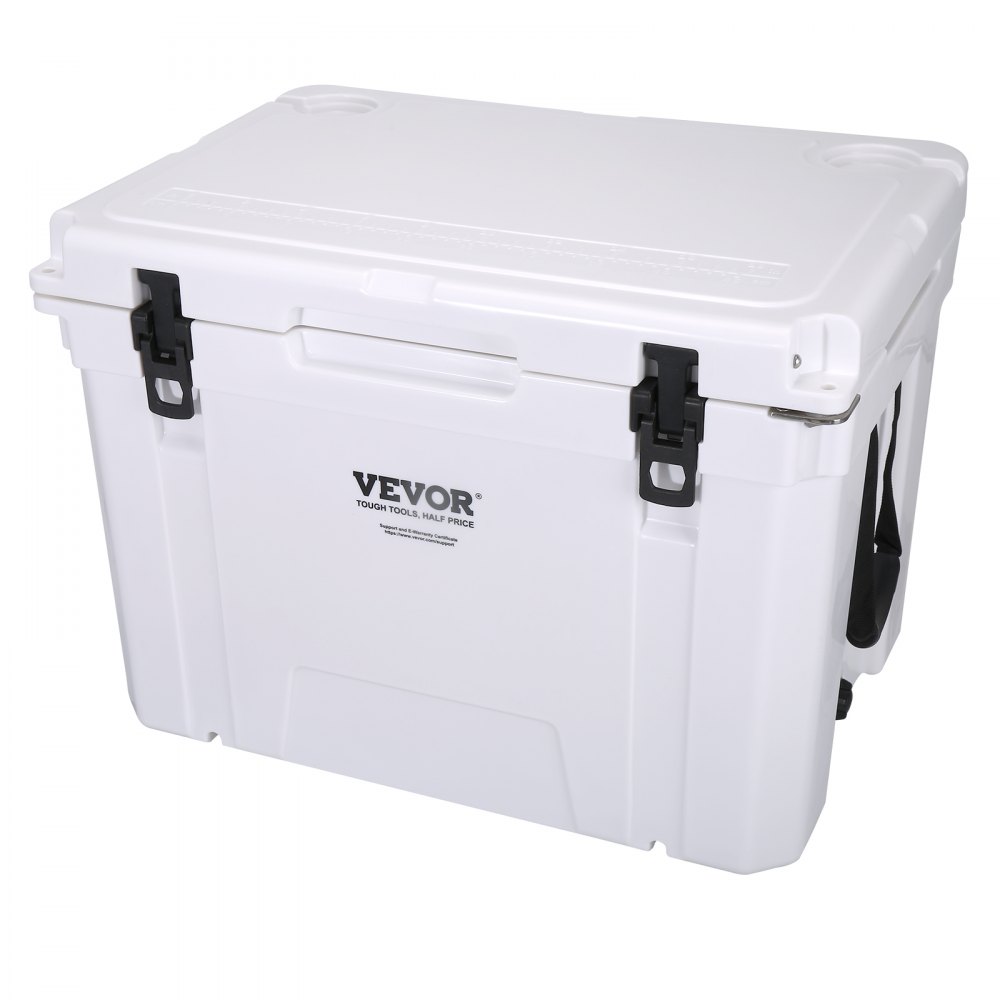 VEVOR Insulated Portable Cooler 65 qt Holds 65 Cans Ice Retention Hard Cooler with Heavy Duty Handle Ice Chest Lunch Box for Camping Beach Picnic