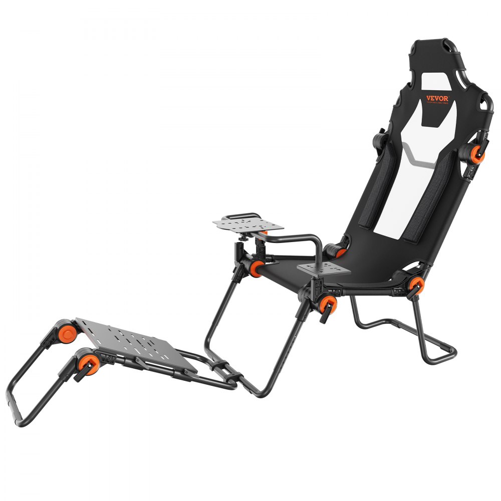 VEVOR Racing Wheel Stand Foldable Fit for Logitech,Thrustmaster,Fanatec,Hori,Mad Catz, Carbon Steel Driving Simulator Cockpit A