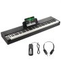 Piano digital VEVOR de 88 teclas con teclado doble, pedal de sustain y altavoces