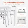VEVOR Work Platform Adjustable Height Portable Scaffolding Platform 400 lb Load