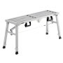 Work Platform Adjustable Height Portable Scaffolding Platform 400 lb Load