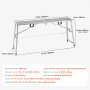 VEVOR Work Platform Adjustable Height Portable Scaffolding Platform 400 kg Load