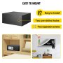 VEVOR Black Digital Electronic Safe Box Keypad Lock Security Home Office Hotel
