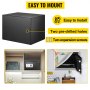 VEVOR Security Safe 1.1 Cubic Feet, Electronic Safe Box with Electronic Code Lock, Digital Safe Box with 2 Override Keys, Fireproof Safe Carbon Steel Material Money Safe 28L for Home, Hotel and Office