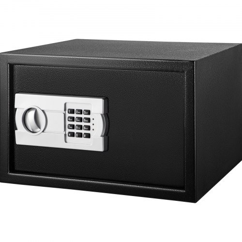VEVOR Security Safe 1.2 Cubic Feet, Electronic Safe Box with Electronic Code Lock, Digital Safe Box with 2 Override Keys, Fireproof Safe Carbon Steel Material Money Safe 34L for Home, Hotel and Office
