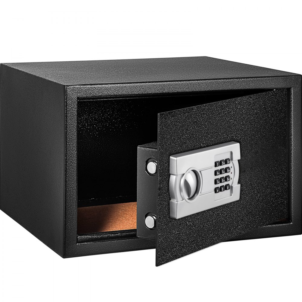 VEVOR Caja fuerte de seguridad de 1.2 pies cúbicos con cerradura digital, caja fuerte digital con dos llaves, construcción de acero al carbono ideal para el hogar, hotel y oficina