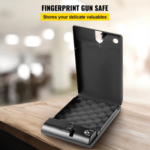 Coffre-fort Léger Pour Pistolet - Acier Antivol Avec Câble - Portable - Neuf