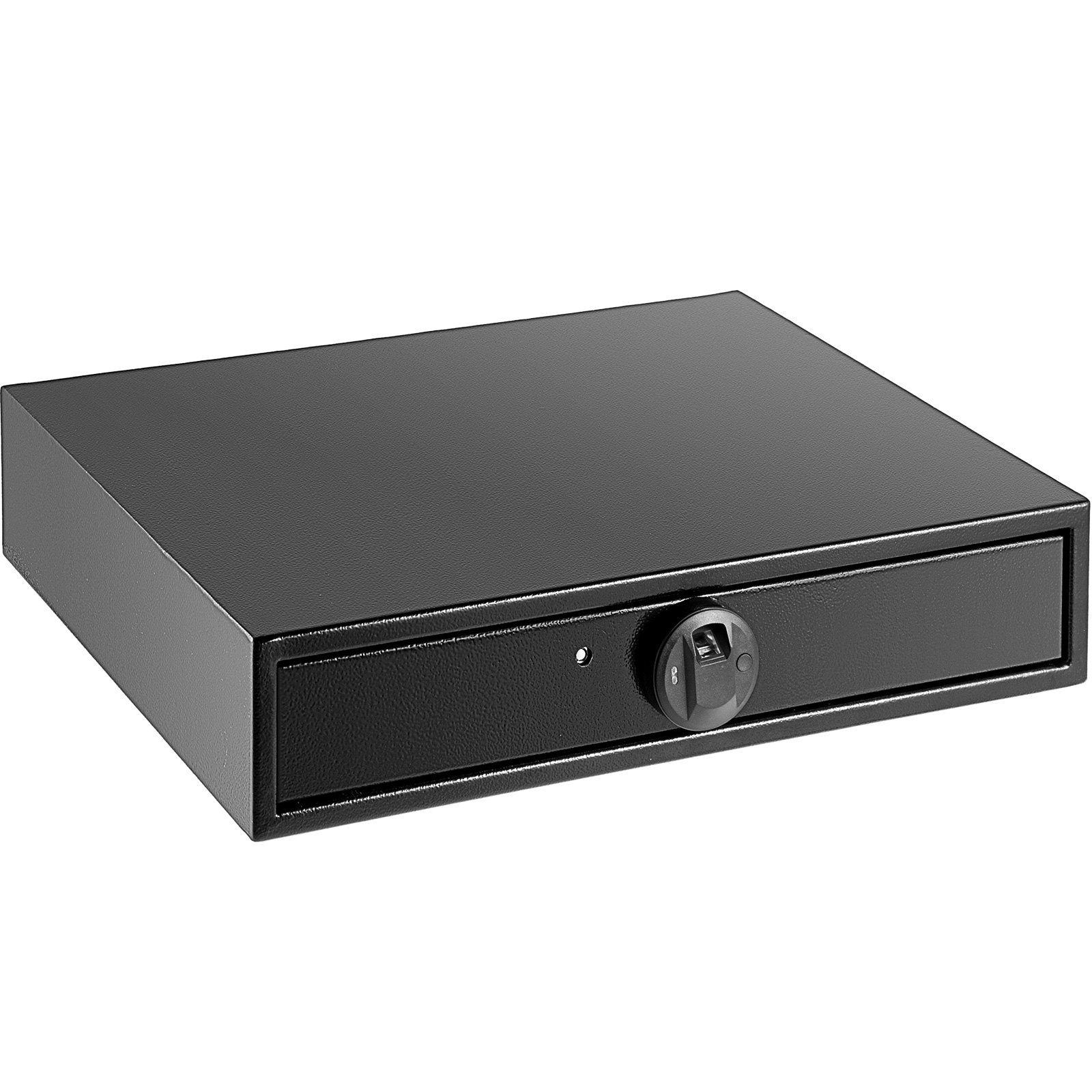 VEVOR Under Bed Gun Safe Fingerprint Lock Under Bed Safe with Two Emergency Keys Under Bed Gun Storage Horizontal Gun Safe Gun Drawer Carbon Steel Truck Bed Gun Storage for Home Hotel Office & Vehicle