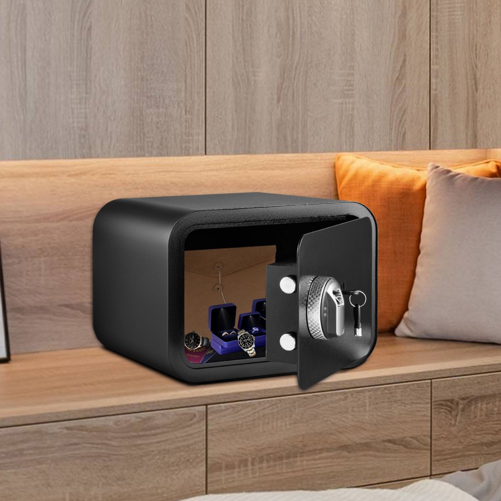 VEVOR Safe Box Lock Security 1 Cubic Feet Cash Box Key Lock Home Office Jewelry