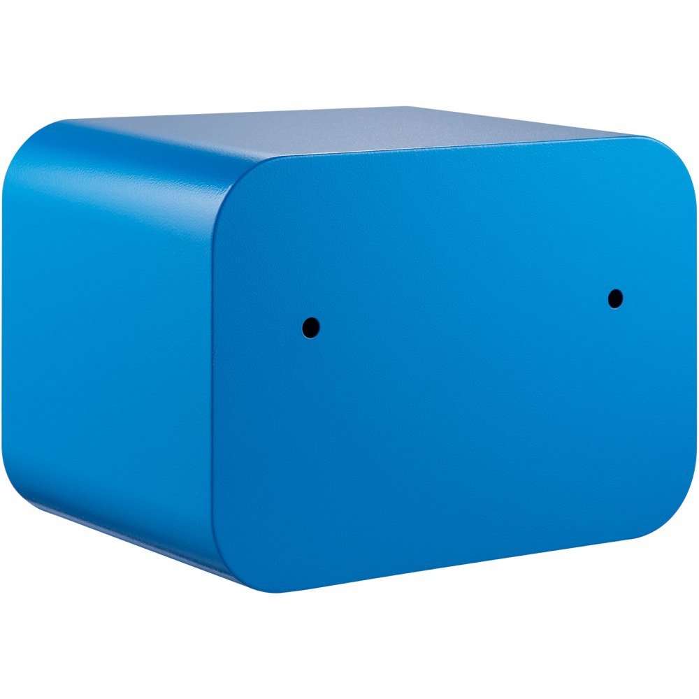 VEVOR Safe Box, 1 Cubic Foot Money Safe with Fingerprint Lock and Key Lock, Alloy Steel Home Safes with 2 Keys, Wall-Mounted Security Safe for Cash, Watch, Jewelry, Passports, Documents (Blue)